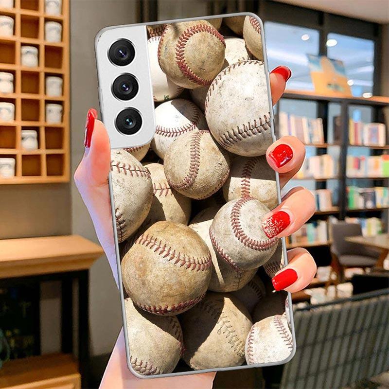 Baseball Sport Cover Phone Case For Samsung Galaxy S26 S25 Edge S24 Ultra S23 S22 Plus S21 S20 FE Soft Fundas Shell Galaxy S25 S
