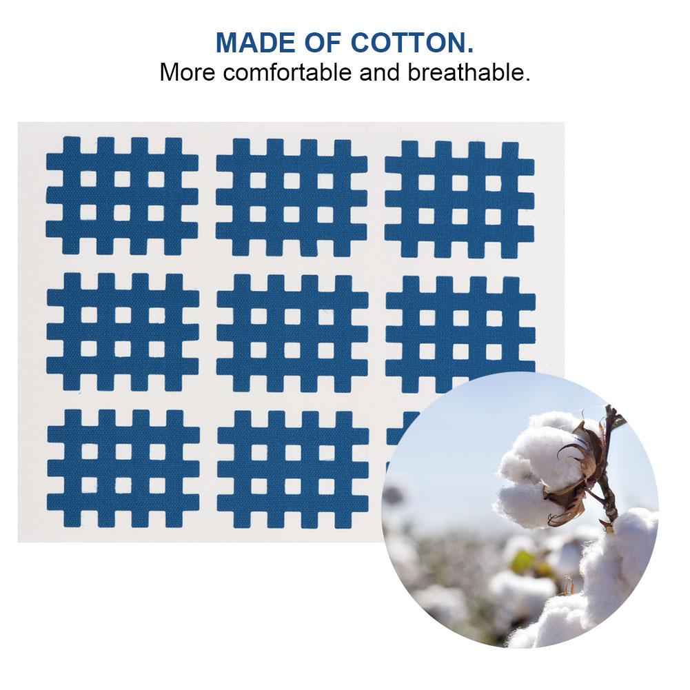 20pcsset Cross Tape Medical Kinesiology Stickers Sports Papers Blue