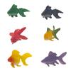 12pieces Plastic Goldfish Aquariums Ornaments DIY Mini Artificial Hand Painted Adult Collection Model Fish Tank Toy