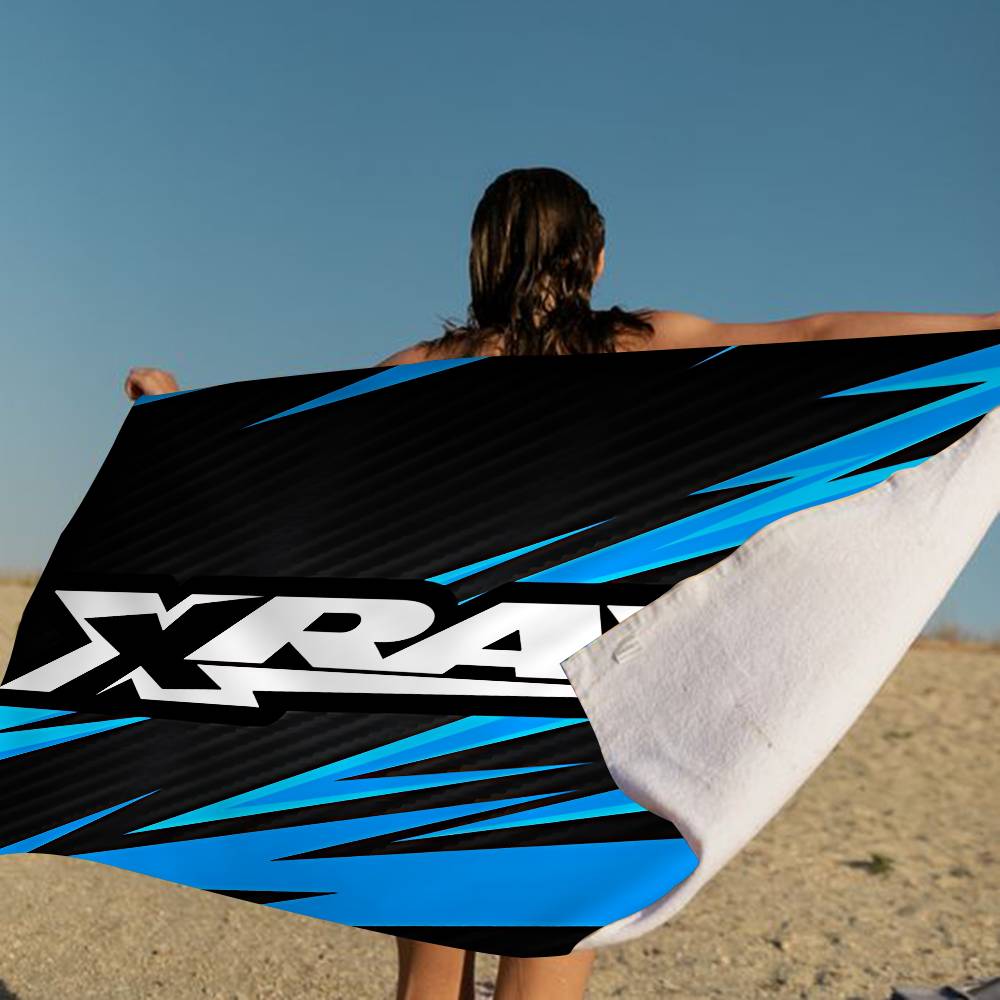 X-XRAY-Y Racing Car Bath Towel Microfiber Soft Water Absorbing Breathable For Girl Kids Decorative Cartoon Beach Towel