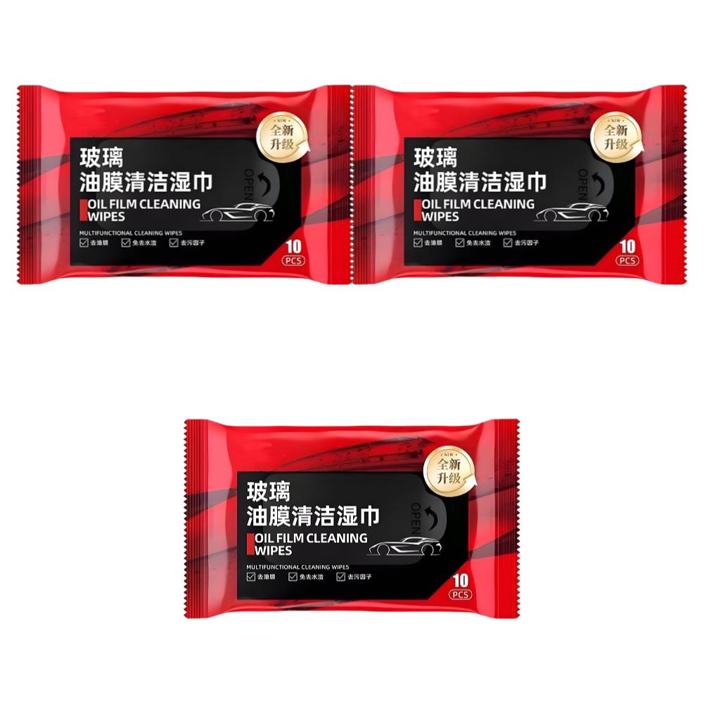 10-50Pcs Oil Film Cleaning Wipes Car Glass Oil Film Removal Wipes Car Oil Stain Cleaner Windshield Oil Film Remover Wet Wipes