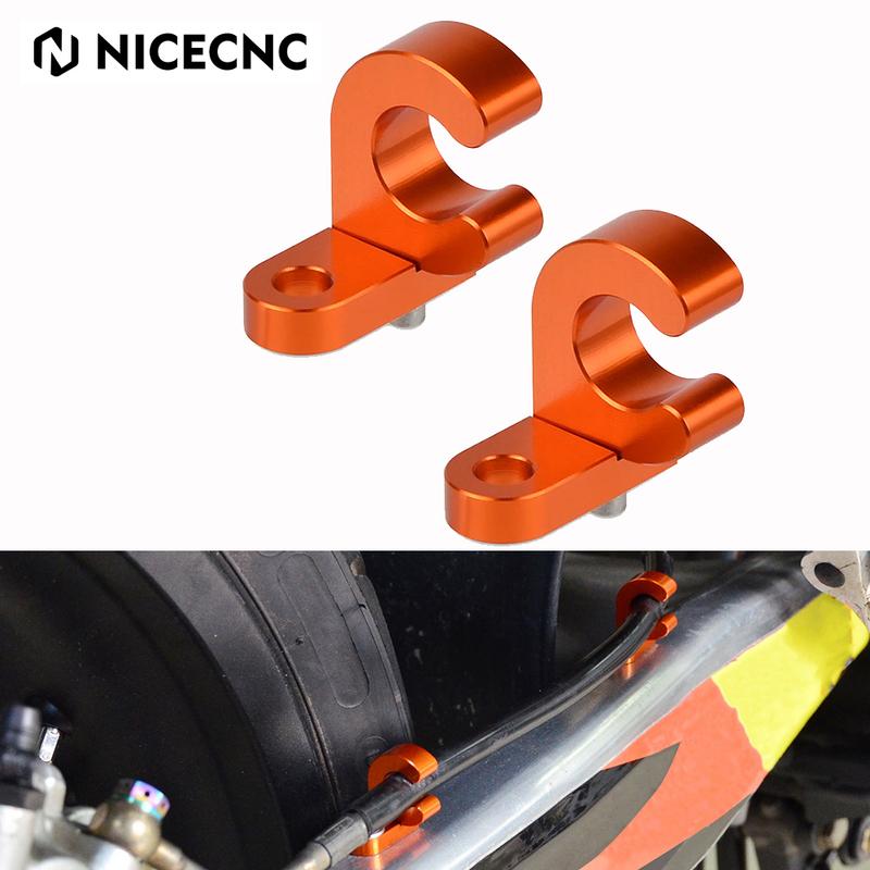 NICECNC For KTM 950 Adventure 990 SMR 990 SMT 990 Supermoto T 1290 Super Adventure R Rear Brake Line Clamp Brake Cable Holder