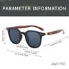 Fashion Wood Grain Leg Rice Nail Square Sunglasses For Men And Women UV Protection Sun Glasses Sunshade Eyeglasses