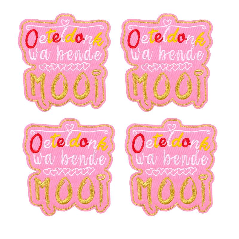 10pcs Wholesale Netherland Carnival Oeteldonk Emblem Patch Embroidered Patches For Clothes Iron On Patches For Clothing Sew 