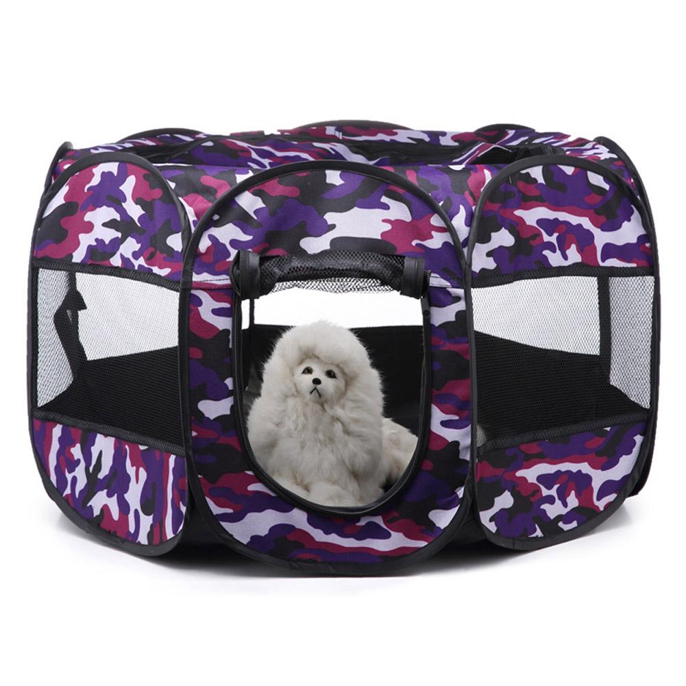 Collapsible Pet Octagonal Tent Pet Octagonal Fence Oxford Cloth Pet Octagonal Cage Cat Dog Cage Pet