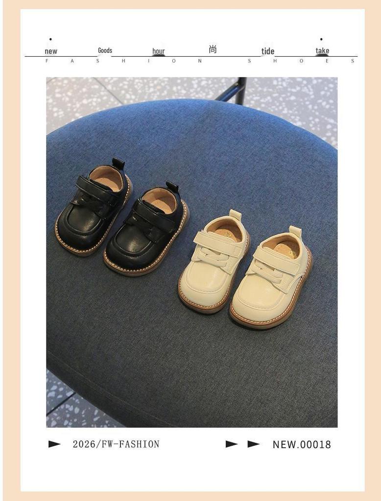 Infant Soft Sole Leather Walking Shoes for Boys & Girls, Breathable & Formal, Ages 1-3