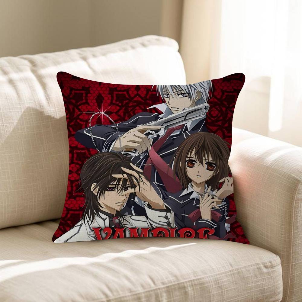 1Pc Anime V-Vampire Knight Cushion Cover Inches Farmhouse Decor Home Throw Pillow Covers For Couch Decorations