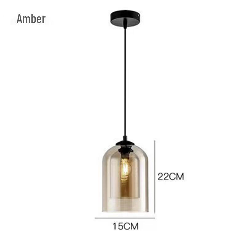 UOSU Creative Amber Glass Pendant Light