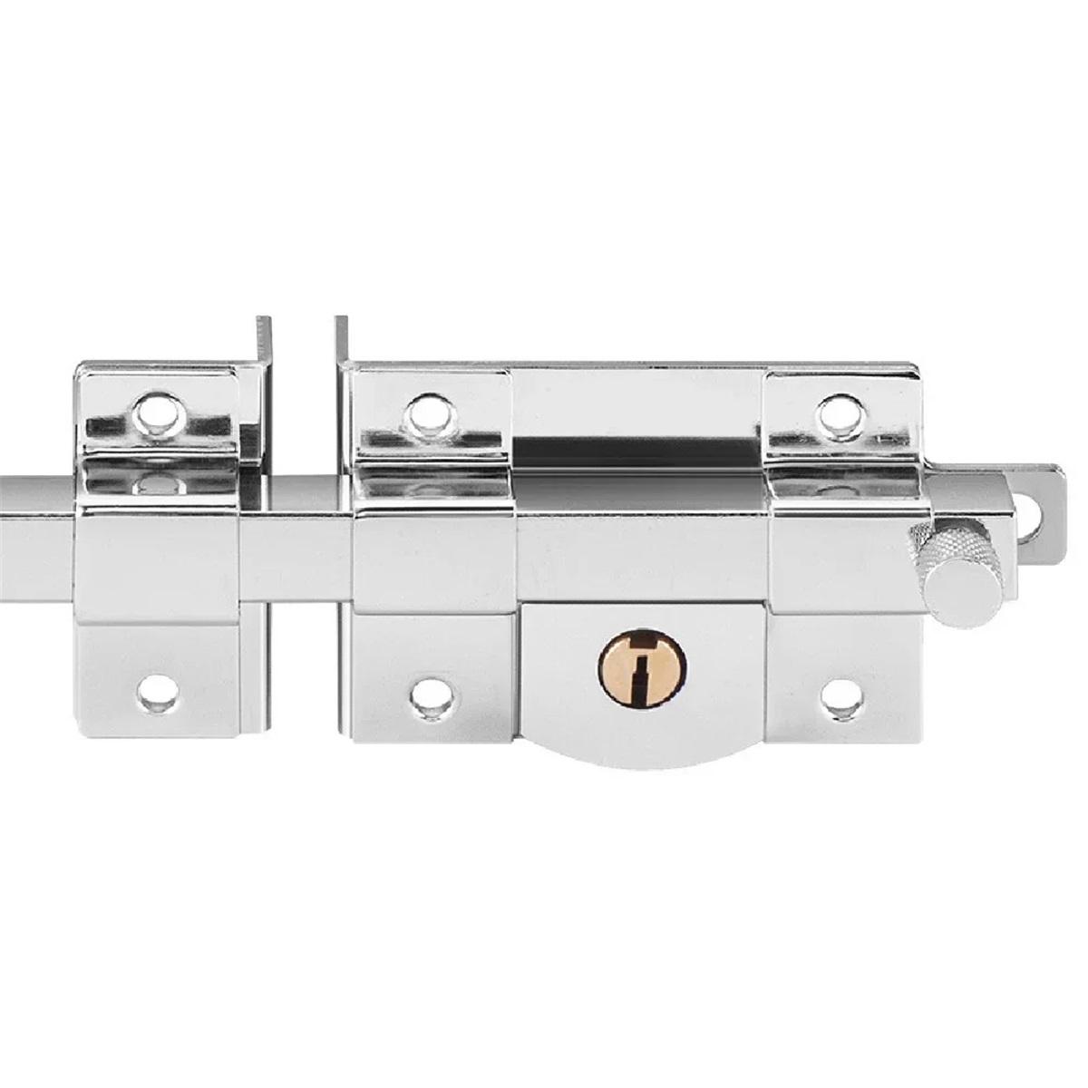 

Left Right Open Garden Fence Door Cross Key Old-fashioned External Lock Heavy-duty Wooden Door Bolt Anti-theft Door Lock Bolt 2008CR-Left open