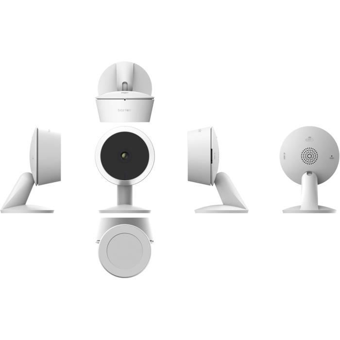 Caméra de sécurité intérieure beafon home 3mp avec vision nocturne et détection de mouvement