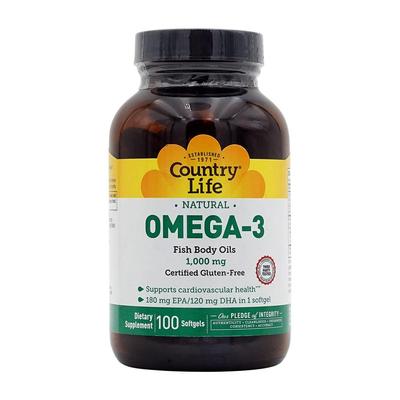 Natural Omega-3 1000 Mg, 100 Softgels