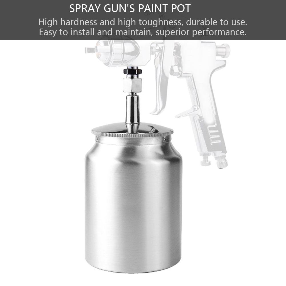 1000ml Paint Container Pneumatic Spray Gun Accessory Metal Spray Pot (#01)