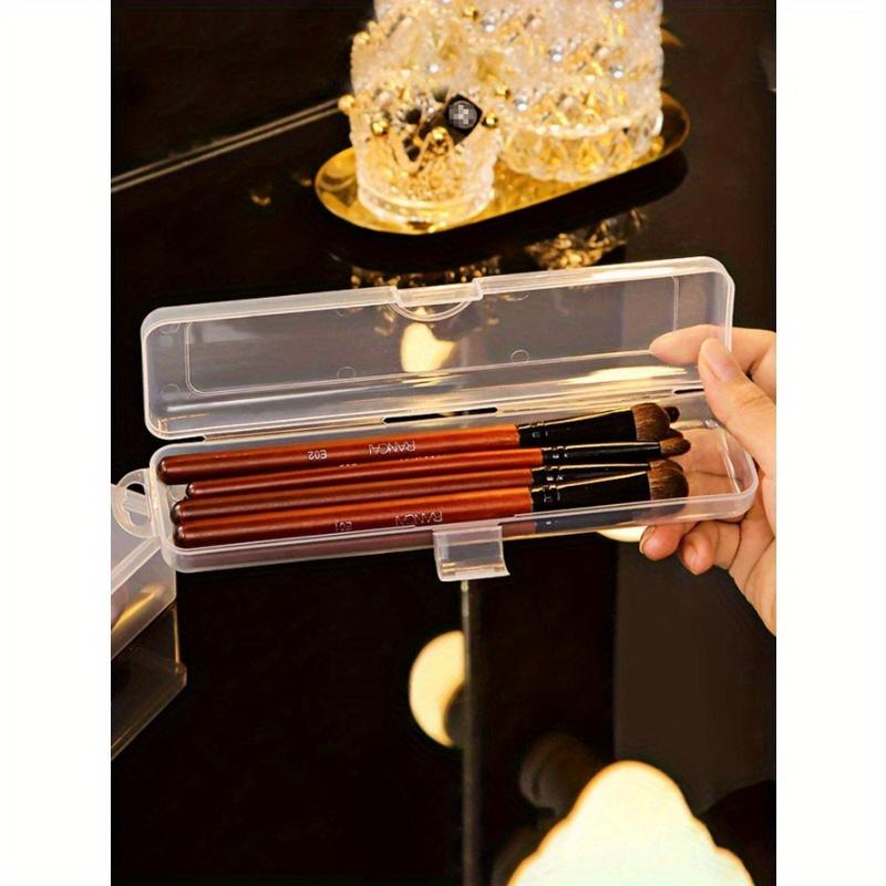 1pc Makeup Box, Modern Clear Portable Case For Home, For Holiday Beach, Bathroom Collection, Bedroom Collection, Large Capacity