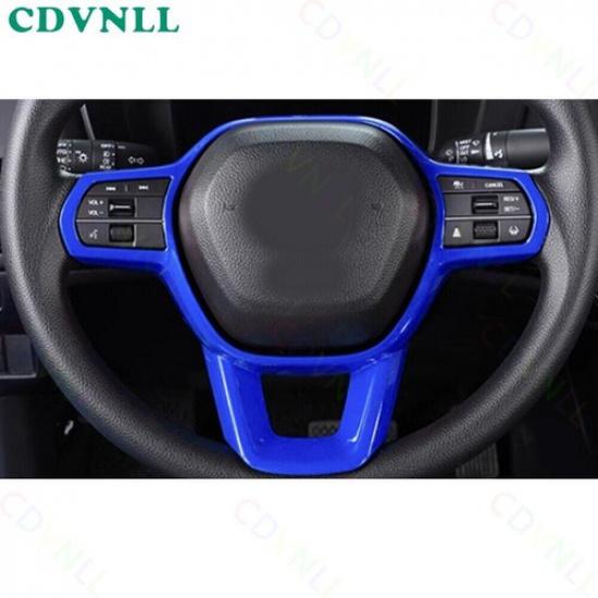 Steering Wheel Border Panel Cover Trim 1PCS For Honda HRV -2024 Bright Blue