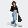 Adidas Originals Adicolor Neuclassics Three-Leaf Logo Embroidered Stripes Zippered High Neck Sporty Casual Jacket Women Black IB7317