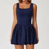 Women's Anti-Exposure Sports Dress - Outdoor Running & Tennis Skirt with Nude Feeling & Fake Two-Piece Design