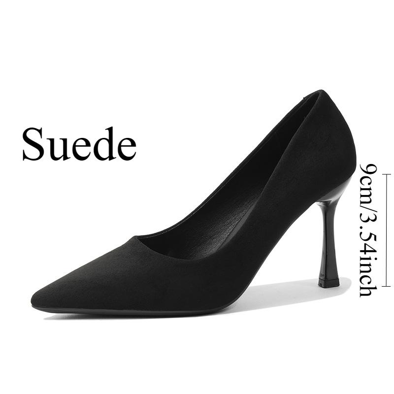 Pantofi cu toc înalt sexy profesioniști, cu vârf ascuțit, pantofi de lucru la modă, pantofi cu temperament pentru femei, pantofi de navetă