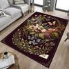 1PC Floral Ornament Butterfly Garden Non-Slip Floor Carpet, Office, Family, Bedroom, Studio - Large Area Rug, Longlasting Material-C0423