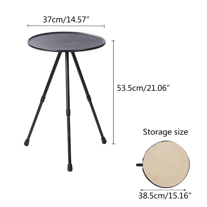 Camping Rundtisch Outdoor Tourist Tragbar Faltbar Leicht Aluminiumlegierung Selbsthebender Tisch Outdoor Zubehör