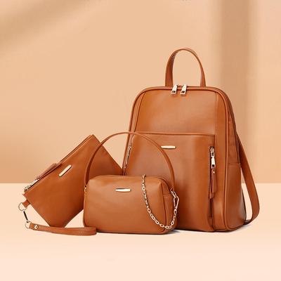 Damen Neue Trendy Fashion Casual Rucksack Dreiteilige Mutter-Kind-Tasche