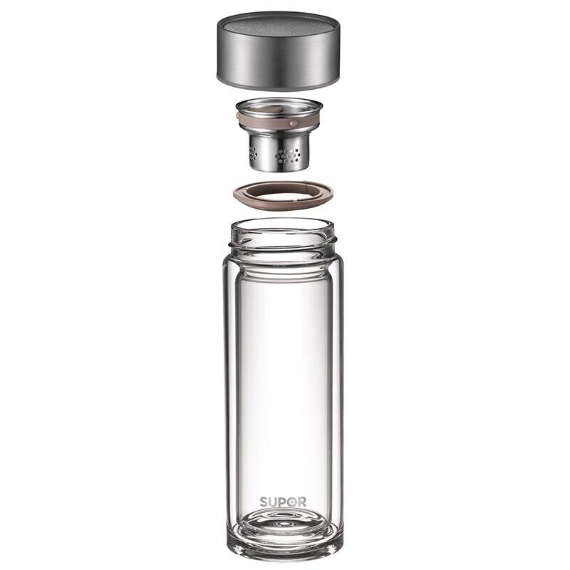 SUPOR Double Wall Heat-Resistant Glass Cup