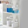 Convenient Laundry Detergent Storage Container with Measuring Cup Multifunctional Storage Container Practical Sealed Jar