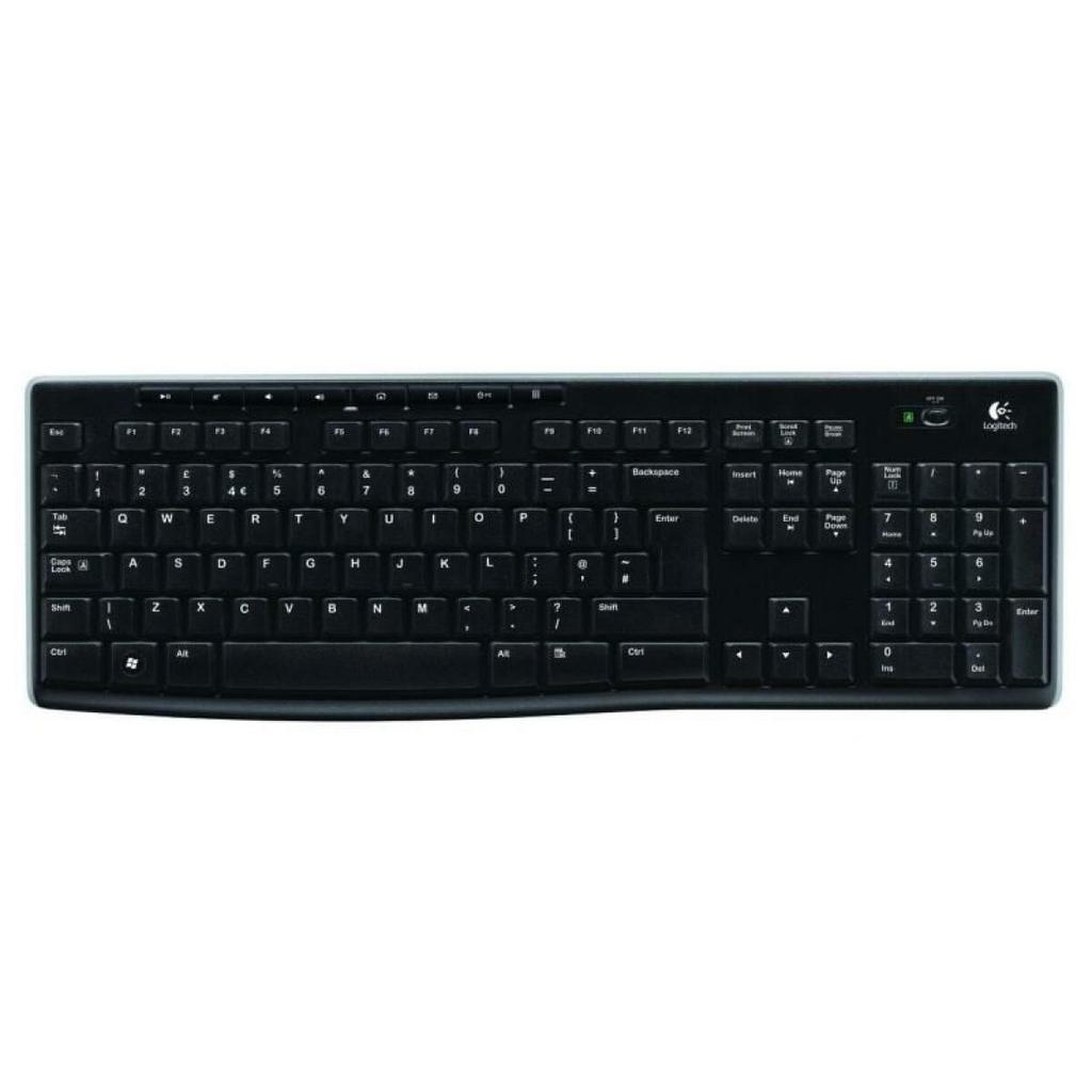 Wireless Keyboard Logitech K270 Black Spanish Qwerty 2.4 GHz
