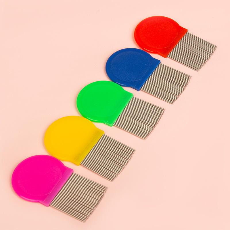 Pet Flea Comb, Cat and Dog Lice Removal Stainless Steel Long-needle Fine-toothed Comb, Pet Hair Comb