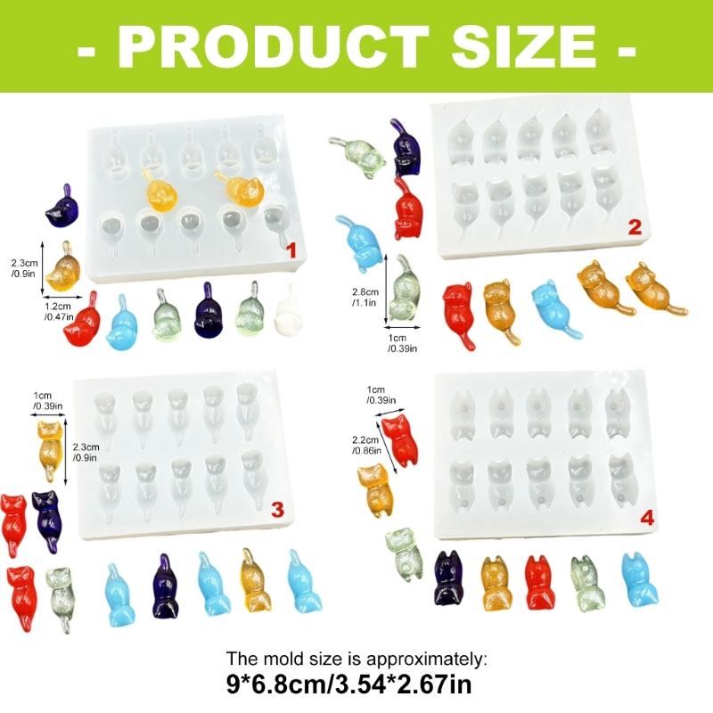Delicate Miniature Food Silicone Molds for Resin Jewelry Making Suitable for Parties Birthdays Festival Decorating