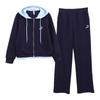 Women's Plus Size Hooded Sportswear Set - Spring/Autumn, Stylish, Youthful Fake Two-Piece, Loose, Fashionable Sweatshirt Two-Piece