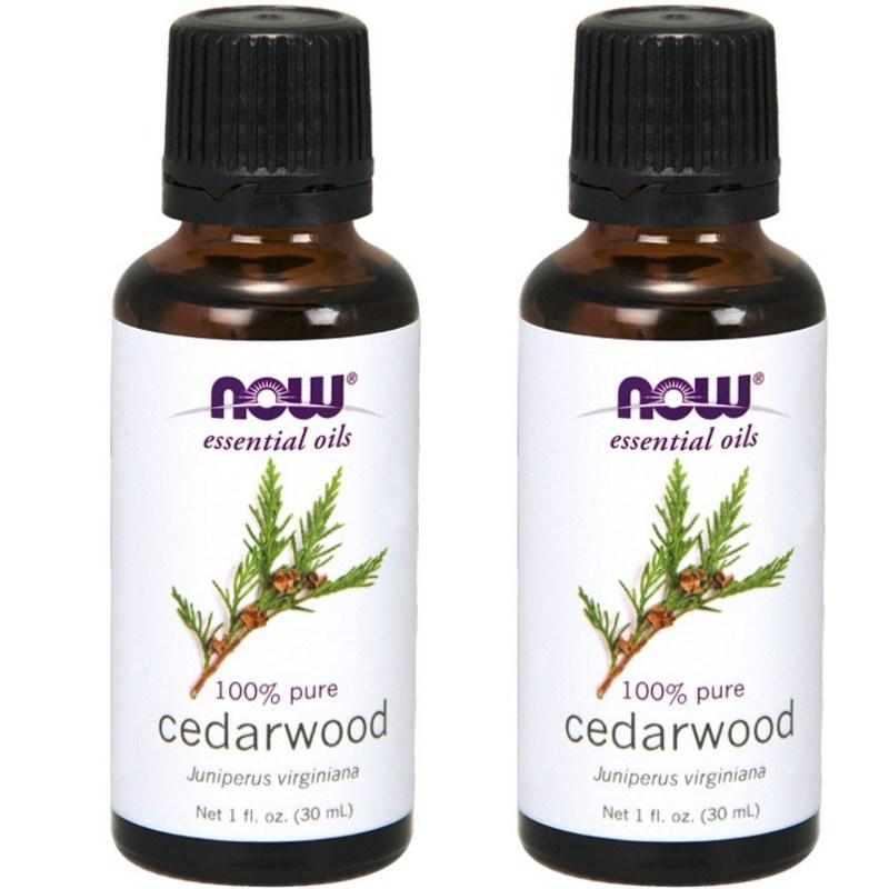 Now Foods Pure Essential Aroma Oil Cedarwood, 30ml, 2 pcs