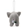 COLORATA Plush Asian Elephant Mascot Wild Cute Animal Keychain Doll Gift Christmas Present (Realistic Animal/with Chain) (Twice Tested) /