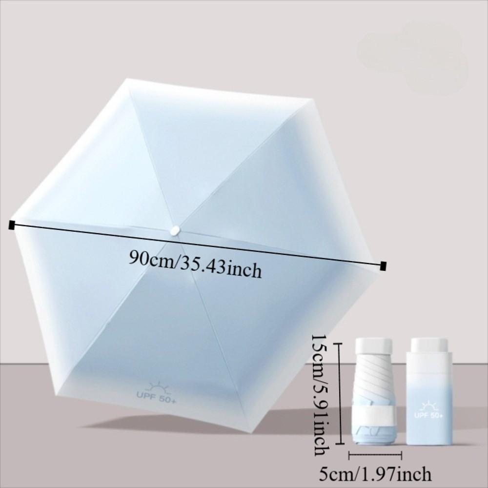UV Protection Small Pocket Rain Umbrella Parasol Vinyl Folding Umbrella Mini Sun Umbrella  Outdoor