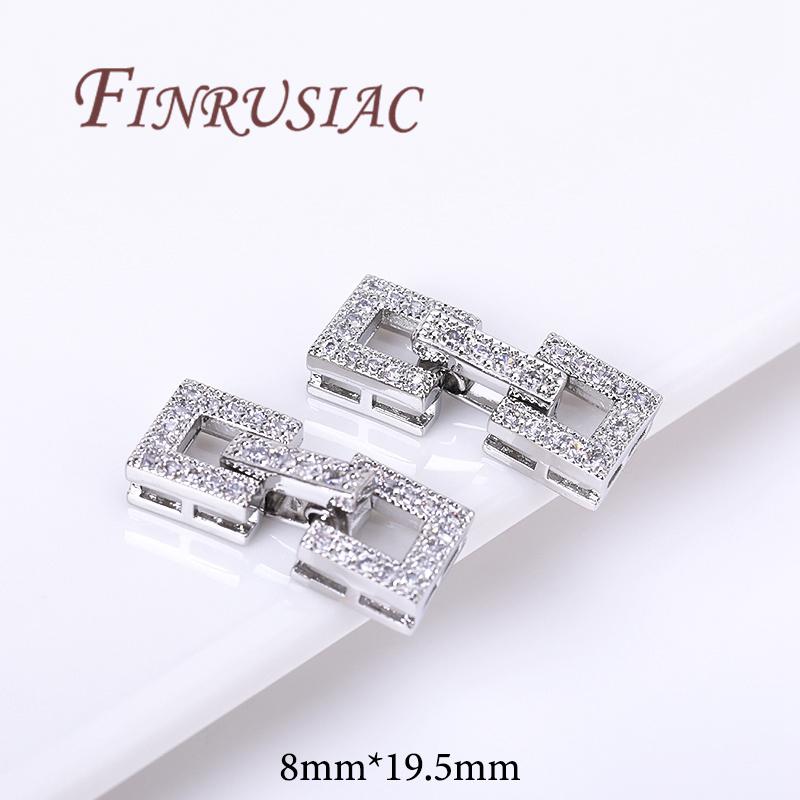 18K Gold Plated Clasp For Jewelry,Connectors For Bracelets,Fasteners Clasps,DIY Jewelry Accessories,Necklace Findings