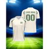 Printed Custom Name Team Name Numbers Football Jersey New Sports T Shirts Stripe Sports Jerseys Cool V Neck Tops Unisex Tee