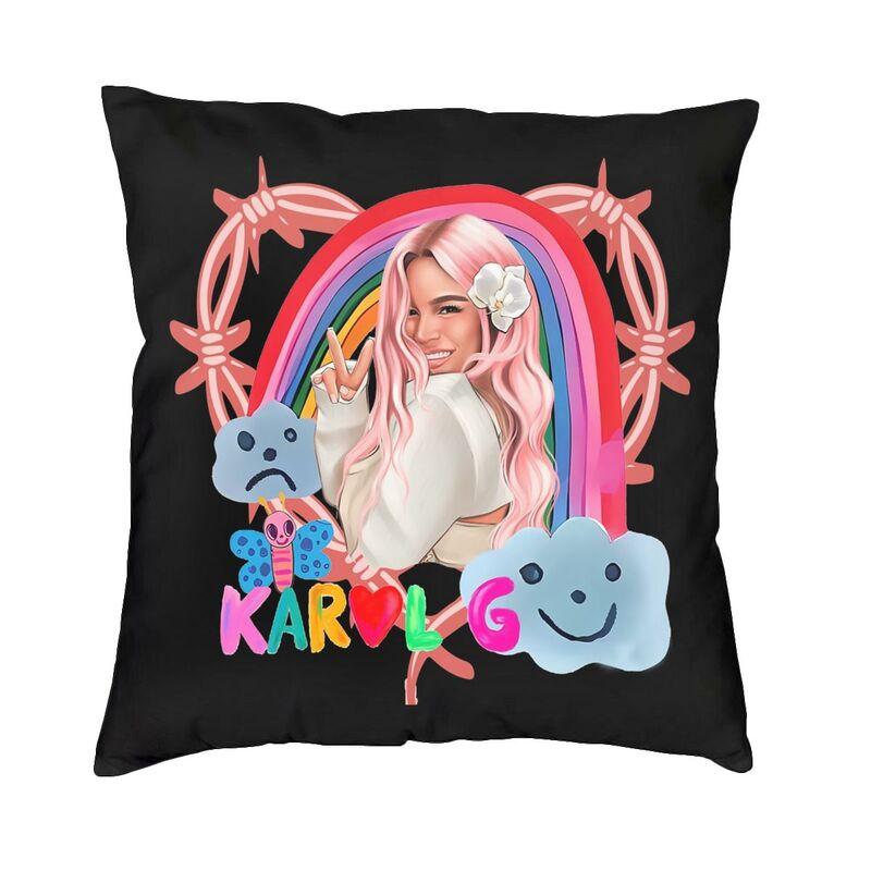 

Luxury Manana Sera Bonito Karol G Cushion Covers x Velvet Throw Pillow Case for Sofa Square Pillowcase Home Decorative 30cmx30cm