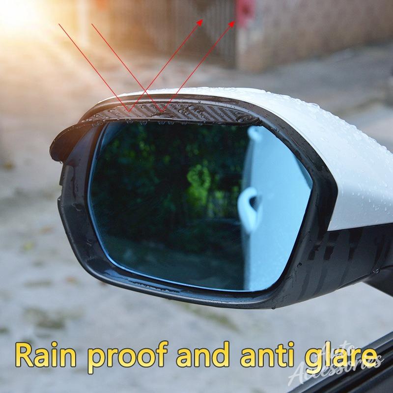 DZVA4 Car Rear View Mirror Rain Eyebrow Stickers Carbon Fiber Accessories For BMW M Sport M2 M3 M4 M5 M6 E46 E90 E60 E39 E36 F20 X3 X6