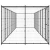 VidaXL Chenil Extérieur Acier avec Toit 21,78 m² Enclos Niche Cage pour Chiens 3082296