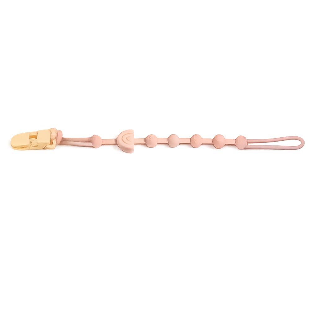 Anti-Lost Baby Pacifier Clip Solid Color Dummy Chain Silicone Pacifier Chain Newborn Infant Baby