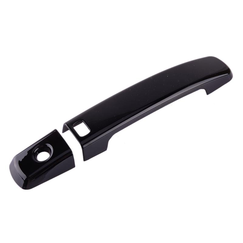 1 Set Car Exterior Door Handle Cover Trim Fit for Nissan Frontier Pickup 2005-2017 2018 Black Plastic