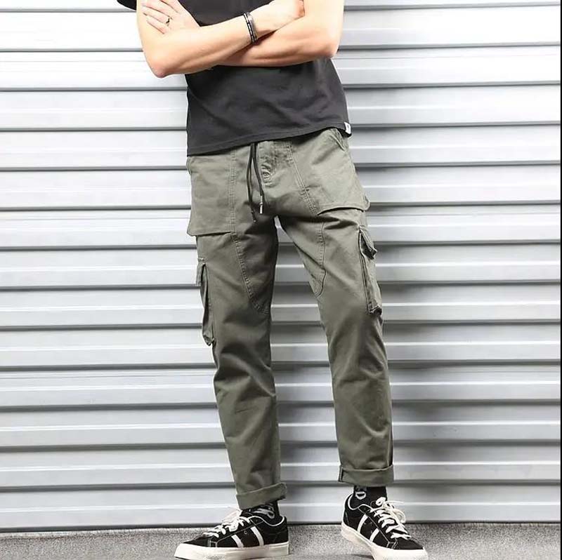 

Брюки для инструментов с несколькими карманами, тканевые прямые свободные брюки, повседневные брюки INS Male Tide M