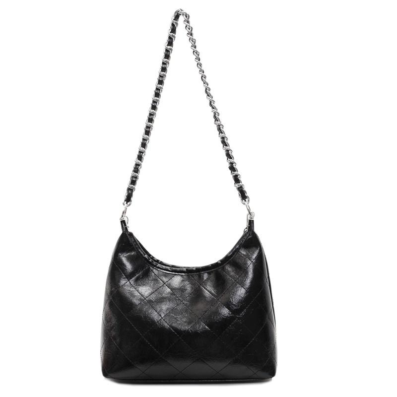 Rhombus Chain Bag Women's Large-capacity 2025 New Messenger Bag Women's Shoulder Underarm Bag Premium Commuter Bag