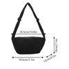 Women's Shoulder Bag Trendy Soft Pillow Shopper Bag Solid Color Quilted Simple Crossbody Bag for Teenage Girls