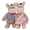 Cute Cartoon Donkey Couple Plush Toys Wedding Dresses Tuxedos Dolls Girls Gift