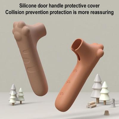Multifunction Silicone Door Handle Cover Cat Claw Anti-Static Protective Pad Anti-Collision Door Knob Cover Home
