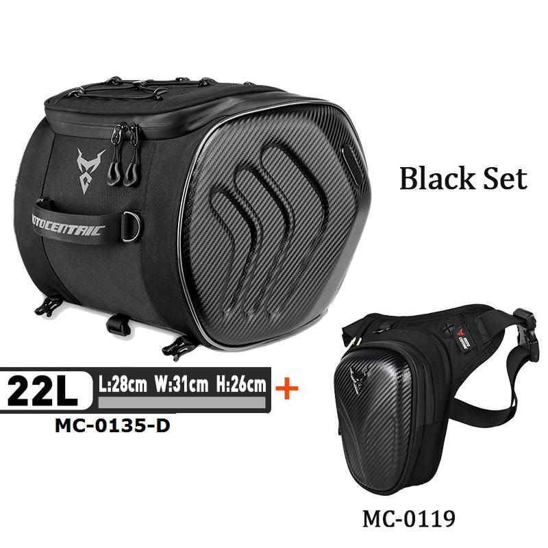 MOTOCENTRIC Waterproof Motorcycle Helmet Bag 37L 30L High Capacity Multi-functional Shoulder Waist Bag Luggage Moto Equipment