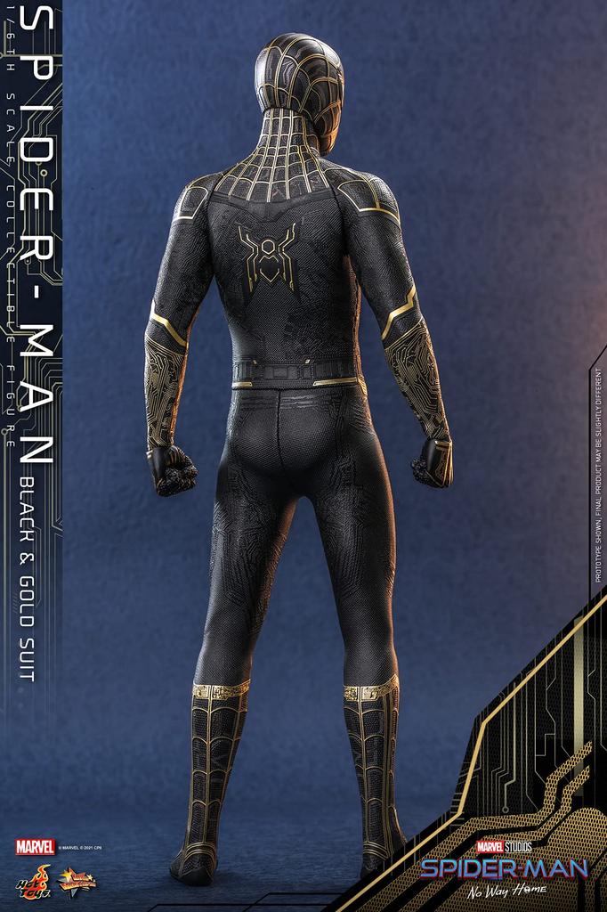 Movie Masterpiece Spider-Man: No Way Home Spider-Man Black & Gold Suit Version 1/6 Scale Figure