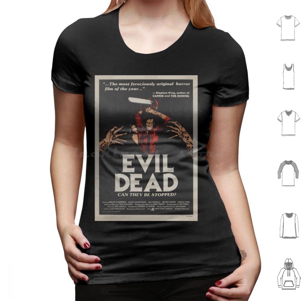 Evil Dead T Shirt Big Size 100 Cotton Horror Movie Dead Halloween Film Vintage Zombie Retro Funny Evil Dead Ash Bruce Campbell
