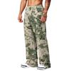 Men's Printed Wide Leg Jogger Sweatpants with Pockets for Casual Athletic Wear