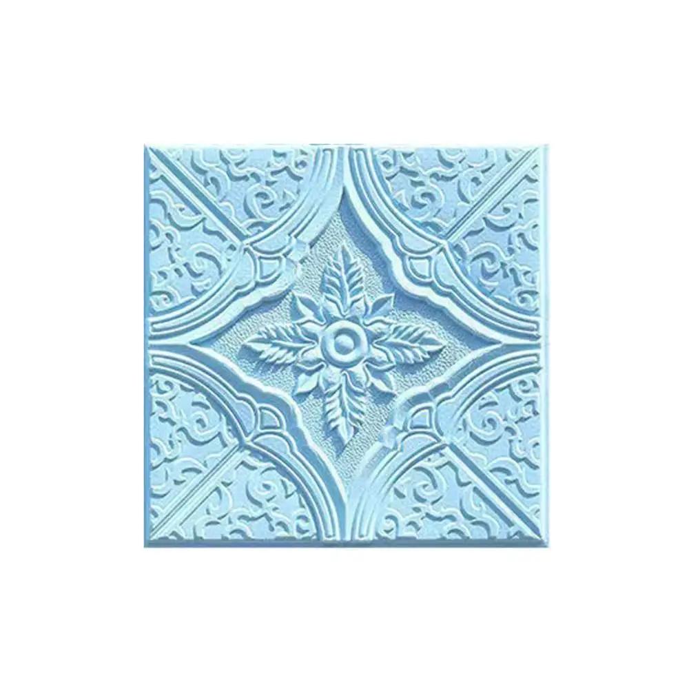 35*35cm Self Adhesive Wall Stickers for Living Room Bedroom Waterproof Sound Insulation 3D Foam Wallpaper Home Decoration
